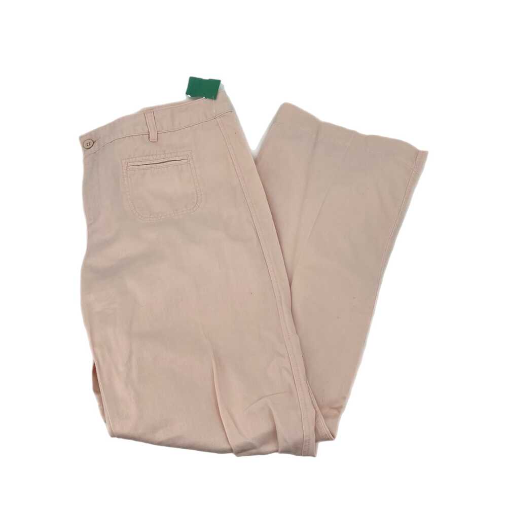 LOFT Pink Straight Leg Pants Relaxed Wide-Leg | Womens 12